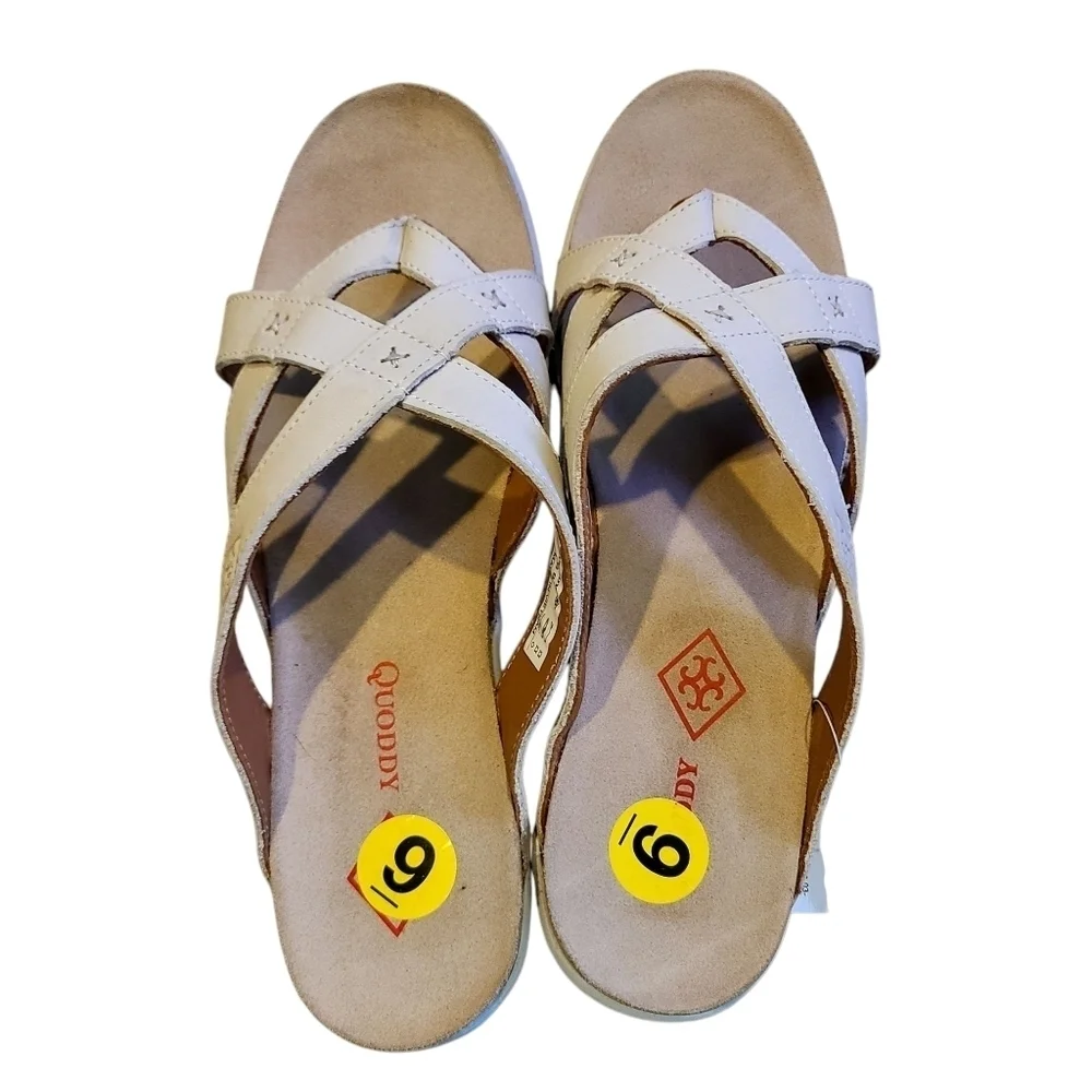 Quoddy Bone Marie Strap Sandal Womens 9